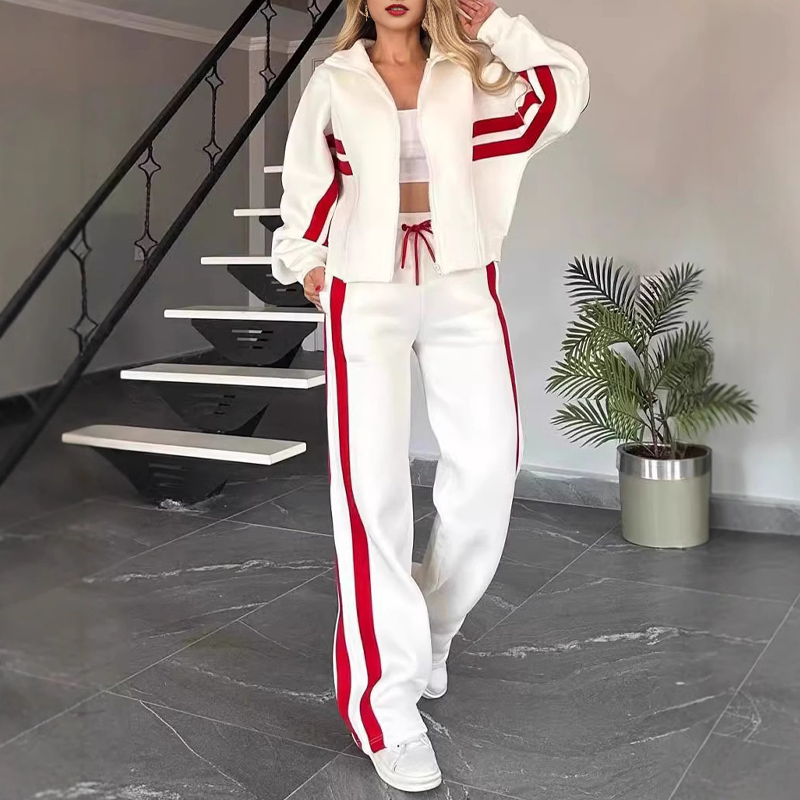 Women's Stripe Sporty 2-Piece Set